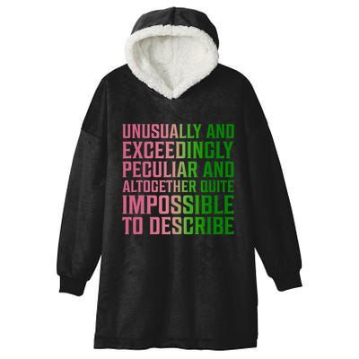 Unusually And Exceedingly Peculiar Hooded Wearable Blanket