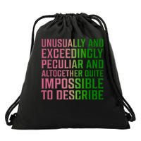 Unusually And Exceedingly Peculiar Drawstring Bag