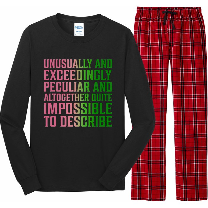 Unusually And Exceedingly Peculiar Long Sleeve Pajama Set