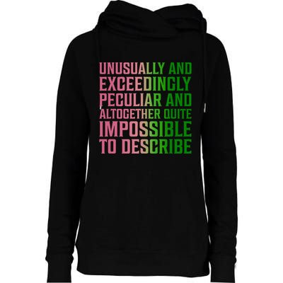 Unusually And Exceedingly Peculiar Womens Funnel Neck Pullover Hood