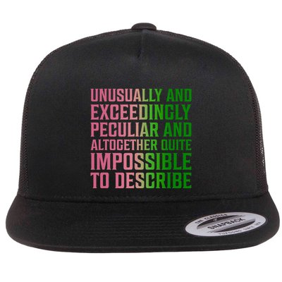 Unusually And Exceedingly Peculiar Flat Bill Trucker Hat