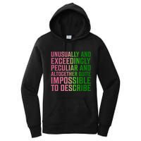 Unusually And Exceedingly Peculiar Women's Pullover Hoodie