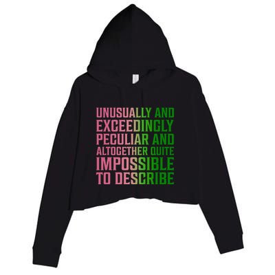 Unusually And Exceedingly Peculiar Crop Fleece Hoodie