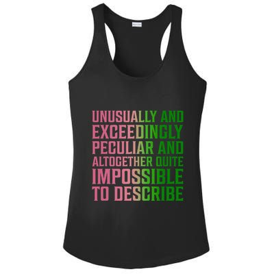 Unusually And Exceedingly Peculiar Ladies PosiCharge Competitor Racerback Tank