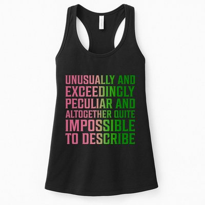 Unusually And Exceedingly Peculiar Womens Tank Top