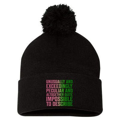 Unusually And Exceedingly Peculiar Pom Pom 12in Knit Beanie