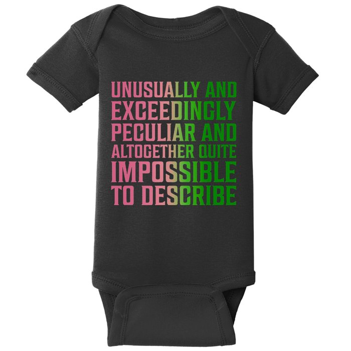 Unusually And Exceedingly Peculiar Baby Bodysuit