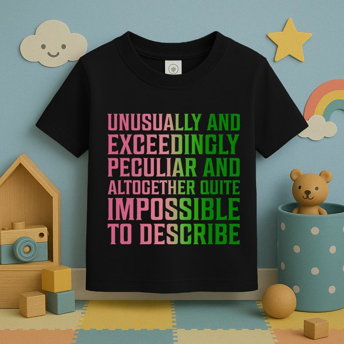 Unusually And Exceedingly Peculiar Toddler T-Shirt