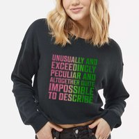 Unusually And Exceedingly Peculiar Cropped Pullover Crew