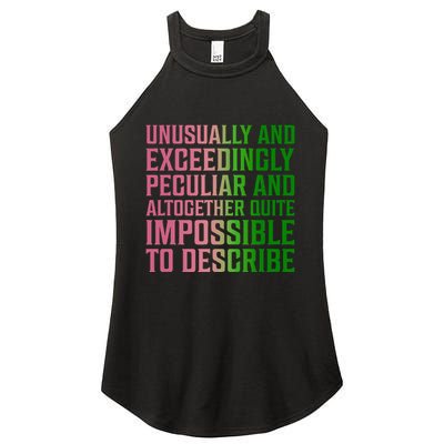 Unusually And Exceedingly Peculiar Women's Perfect Tri Rocker Tank