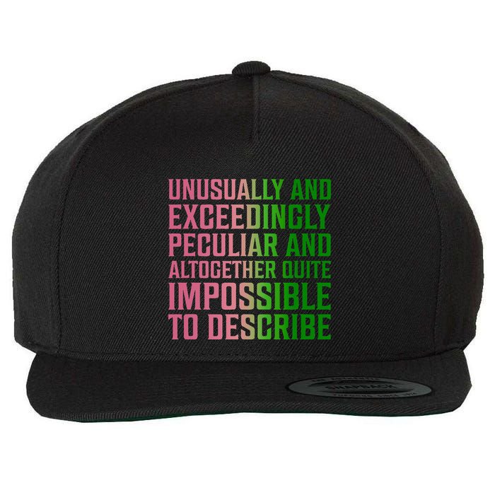 Unusually And Exceedingly Peculiar Wool Snapback Cap