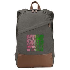 Unusually And Exceedingly Peculiar Cotton Canvas Backpack