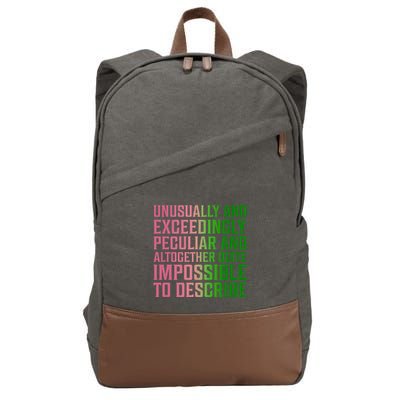 Unusually And Exceedingly Peculiar Cotton Canvas Backpack