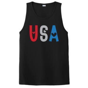 Usa America Est 1776 Patriotic 4th Of July Veteran Gift PosiCharge Competitor Tank