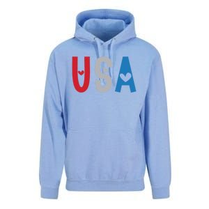 Usa America Est 1776 Patriotic 4th Of July Veteran Gift Unisex Surf Hoodie