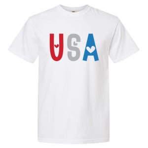 Usa America Est 1776 Patriotic 4th Of July Veteran Gift Garment-Dyed Heavyweight T-Shirt