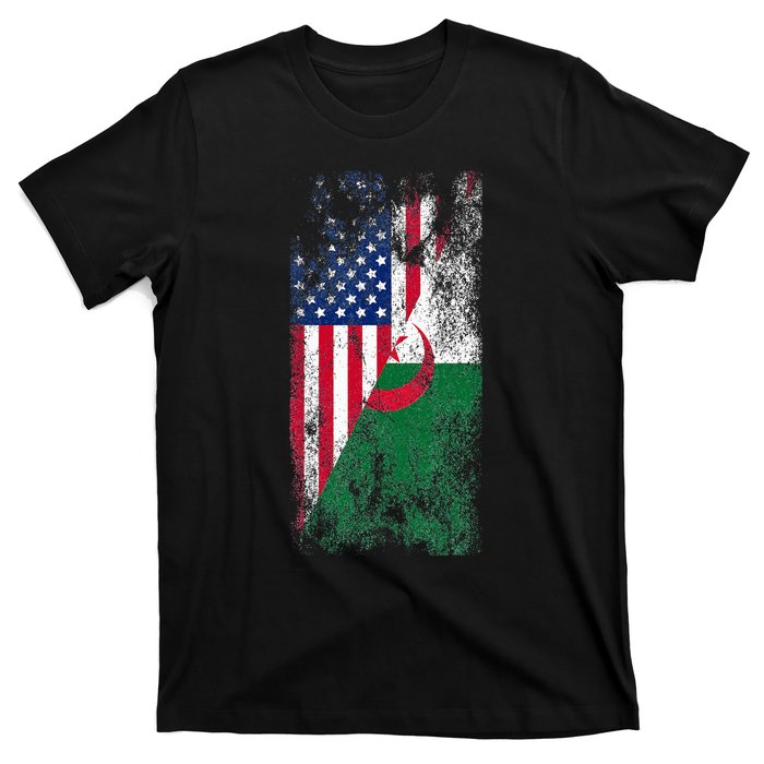 USA Algeria Flags United States of America Algerian T-Shirt