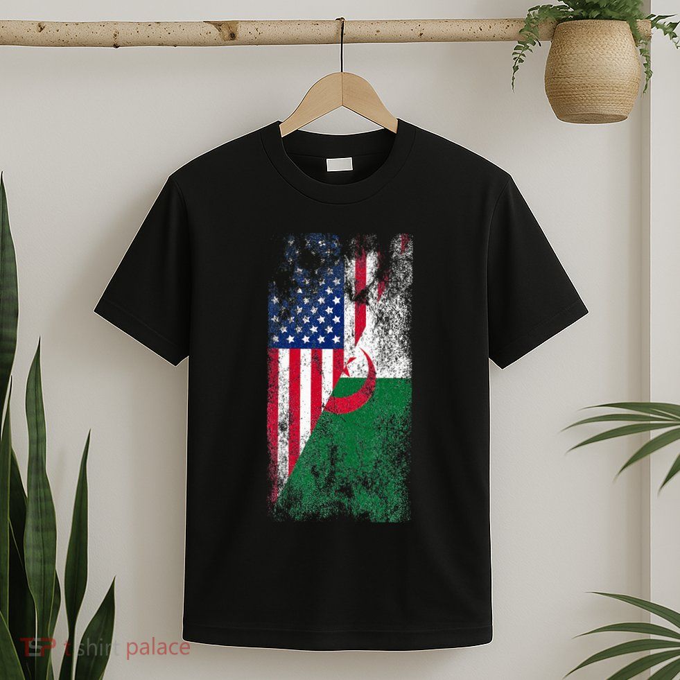 USA Algeria Flags United States of America Algerian T-Shirt