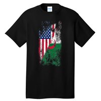 USA Algeria Flags United States of America Algerian Tall T-Shirt