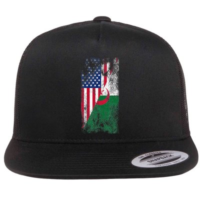 USA Algeria Flags United States of America Algerian Flatbill Hat