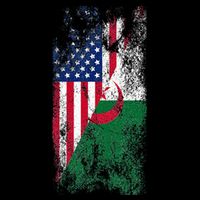 USA Algeria Flags United States of America Algerian 16 in Basic Backpack