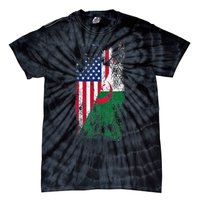 USA Algeria Flags United States of America Algerian Tie-Dye T-Shirt