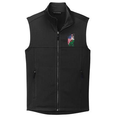 USA Algeria Flags United States of America Algerian Collective Smooth Fleece Vest