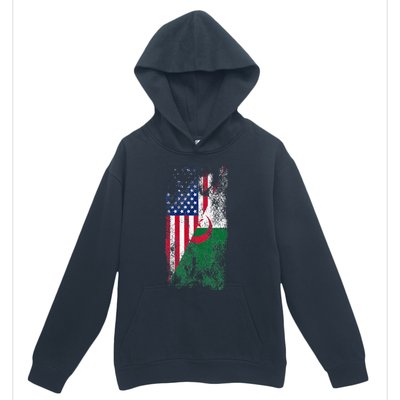 USA Algeria Flags United States of America Algerian Urban Pullover Hoodie