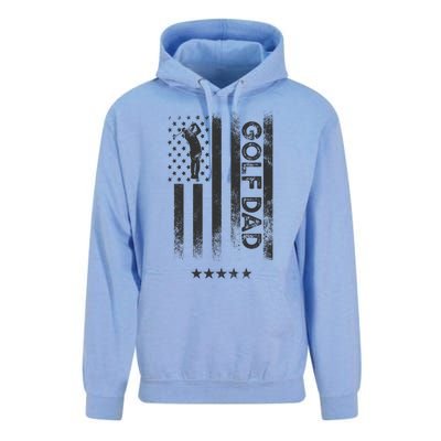 Usa American Flag Golf Dad Funny Gift Unisex Surf Hoodie