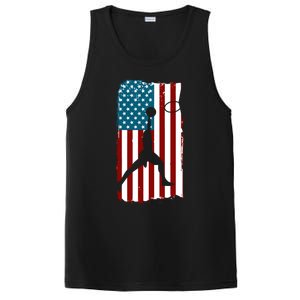 Us American Flag Basketball Patriotic Athlete Print Gift PosiCharge Competitor Tank