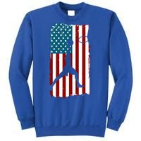 Us American Flag Basketball Patriotic Athlete Print Gift Sweatshirt