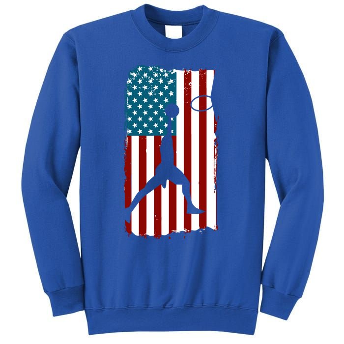 Us American Flag Basketball Patriotic Athlete Print Gift Sweatshirt