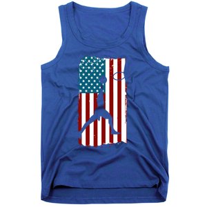 Us American Flag Basketball Patriotic Athlete Print Gift Tank Top