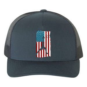 Us American Flag Basketball Patriotic Athlete Print Gift Yupoong Adult 5-Panel Trucker Hat