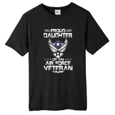 Us Air Force Proud Daughter Proud Air Force Daughter Veteran Tall Fusion ChromaSoft Performance T-Shirt