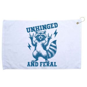 Unhinged And Feral Raccoon Cute Feral Girl Racoon Lover Grommeted Golf Towel