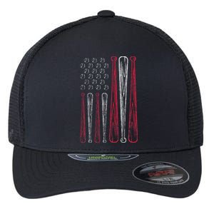 Usa American Flag Baseball Red White Blue Flexfit Unipanel Trucker Cap