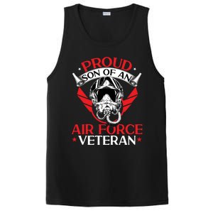 Us Air Force Veteran Proud Son Of An Air Force Veteran Gift PosiCharge Competitor Tank