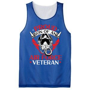 Us Air Force Veteran Proud Son Of An Air Force Veteran Gift Mesh Reversible Basketball Jersey Tank