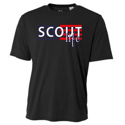 US America Flag Scout Life Cooling Performance Crew T-Shirt