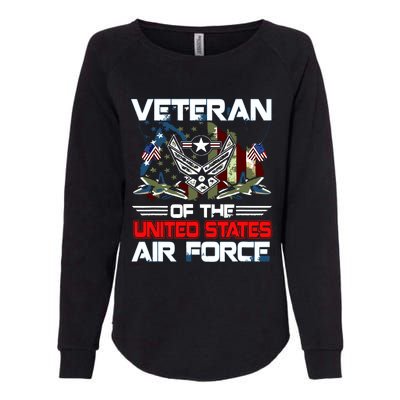 US Air Force Veteran Veteran Of The United States Air Force Womens California Wash Sweatshirt