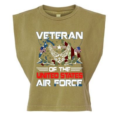 US Air Force Veteran Veteran Of The United States Air Force Garment-Dyed Women's Muscle Tee