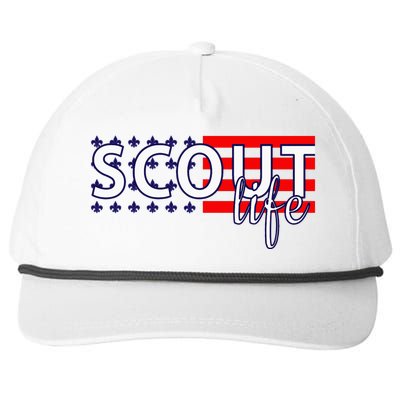 US America Flag Scout life Snapback Five-Panel Rope Hat