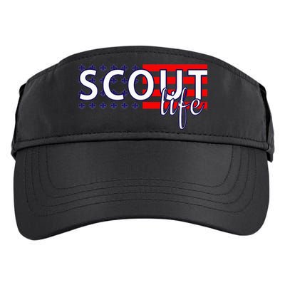 US America Flag Scout life Adult Drive Performance Visor