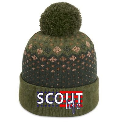 US America Flag Scout life The Baniff Cuffed Pom Beanie