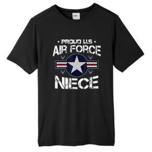 Us Air Force Proud Niece Proud Air Force Niece Veteran Day Tall Fusion ChromaSoft Performance T-Shirt