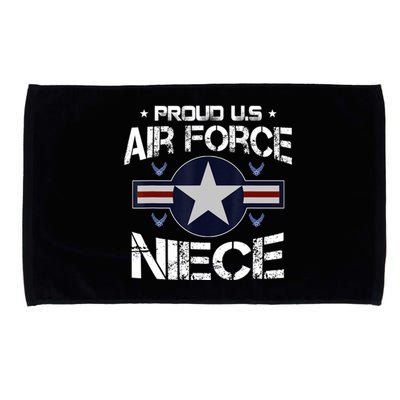 Us Air Force Proud Niece Proud Air Force Niece Veteran Day Microfiber Hand Towel