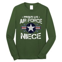 Us Air Force Proud Niece Proud Air Force Niece Veteran Day Long Sleeve Shirt