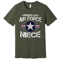 Us Air Force Proud Niece Proud Air Force Niece Veteran Day Premium T-Shirt