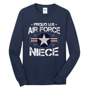 Us Air Force Proud Niece Proud Air Force Niece Veteran Day Tall Long Sleeve T-Shirt